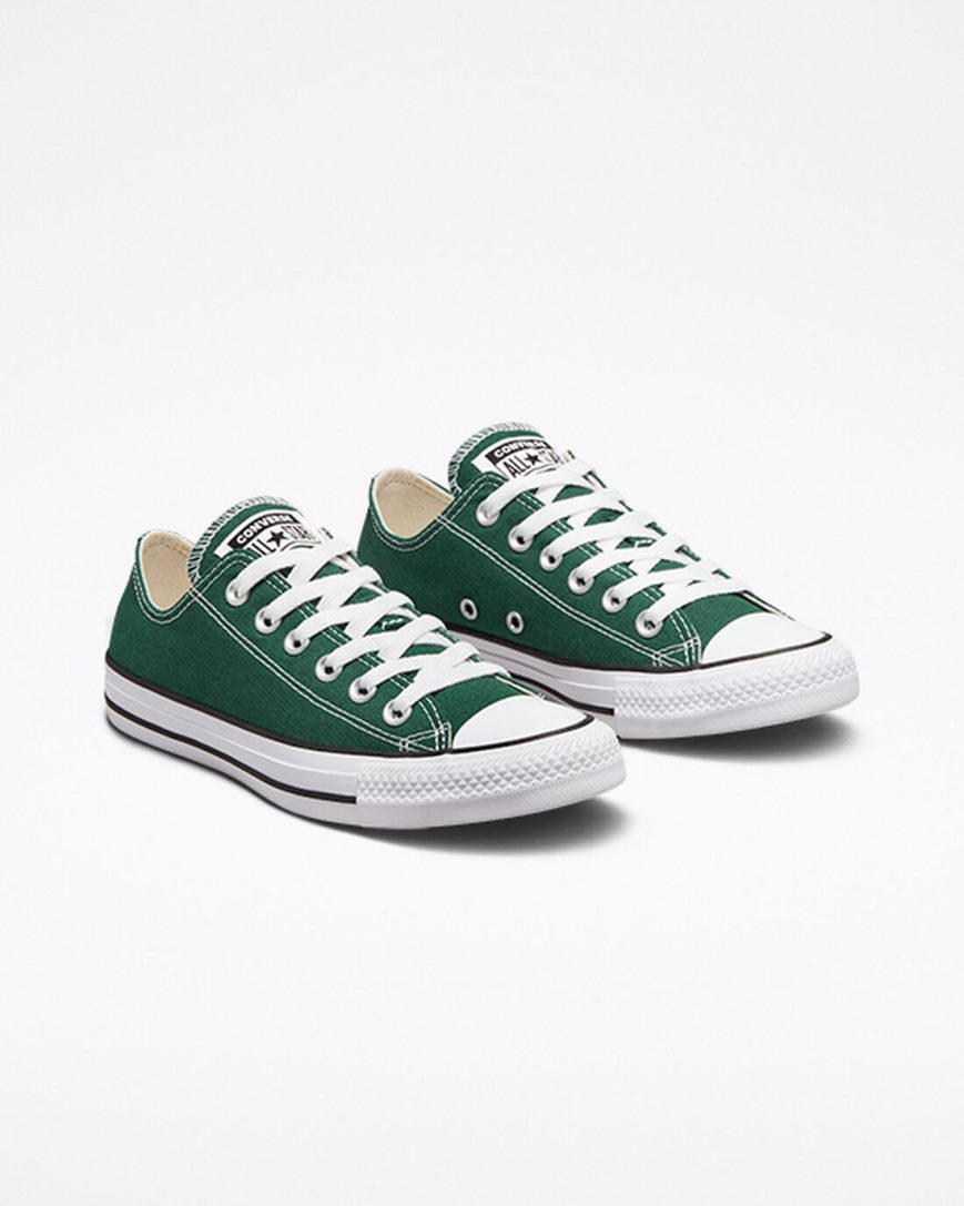 Women's Converse Chuck Taylor All Star Seasonal Color Low Top Shoes Green / White / Black | AU 486CER
